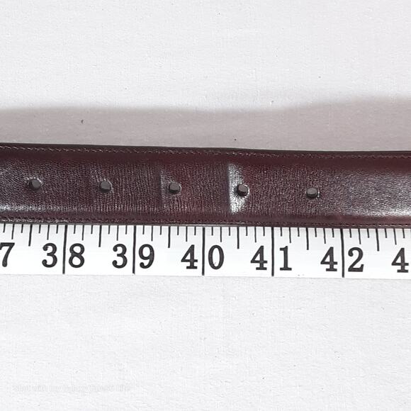 Boyd's Mens Belt 40 Waist Handmade USA Burgundy Brown Genuine Leather - Picture 12 of 13